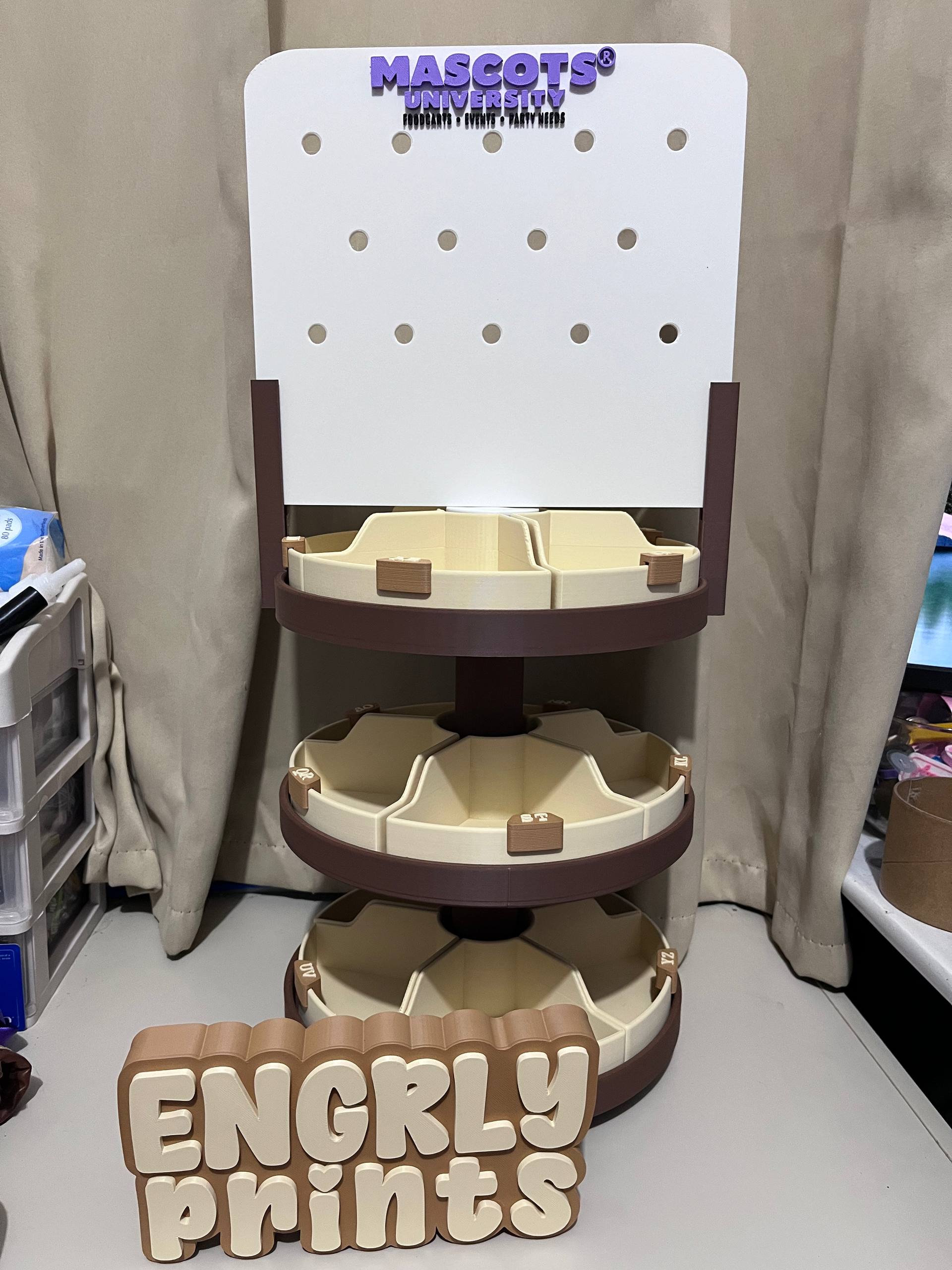 3D Printed Rotating Charm Stand - 3MF File